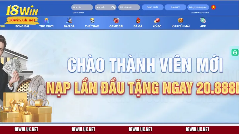 Bật mí điều kiện cơ bản để có thể nhận thưởng tại chuyên mục khuyến mãi 18WIN