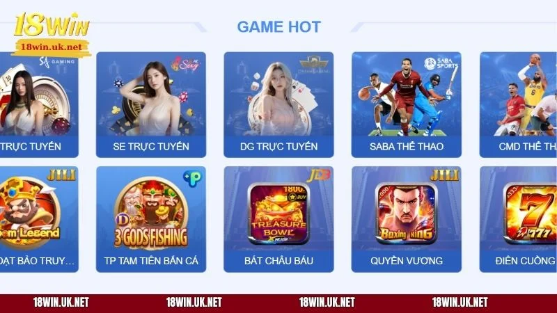 Sảnh game cung cấp hàng trăm trò chơi với chất lượng tuyệt đốiSảnh game cung cấp hàng trăm trò chơi với chất lượng tuyệt đối