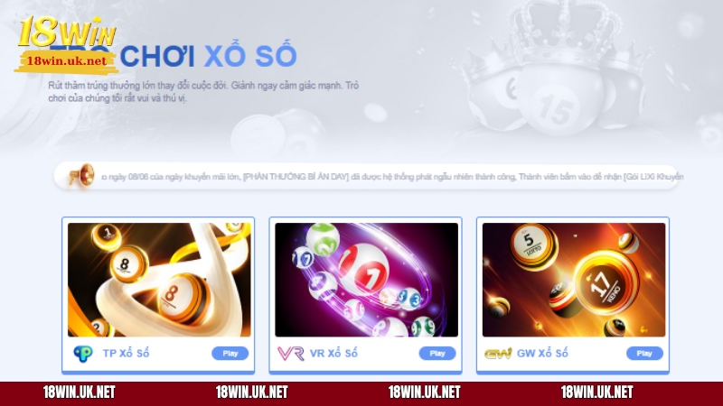 Những ưu điểm nổi bật khi chơi tại BBin xổ số 18WIN